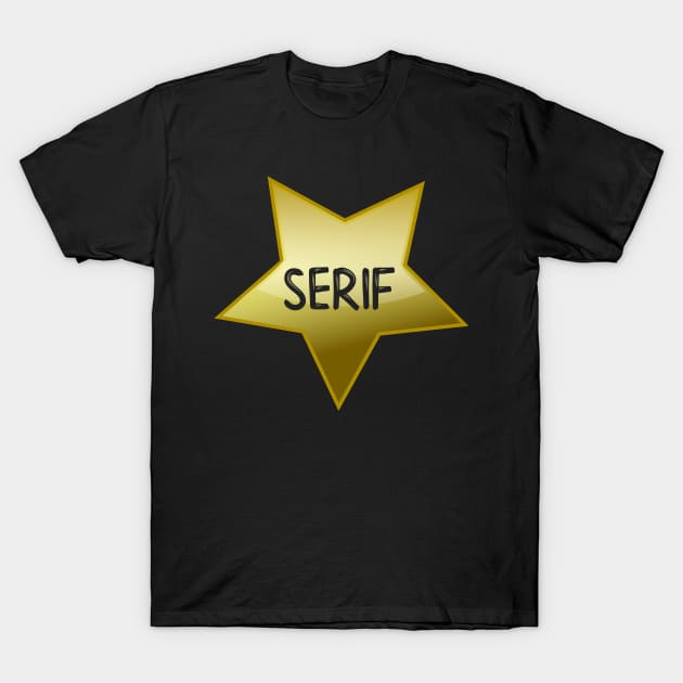 Graphic Artist Serif Star T-Shirt by StacysCellar